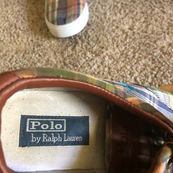 POLO by Ralph Lauren plaid sneakers - Picture 3 of 5